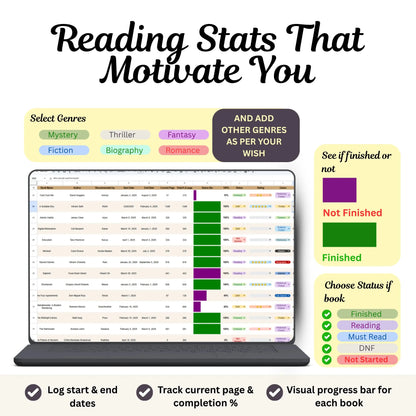 Book Reading Tracker  We Are There For Each Other